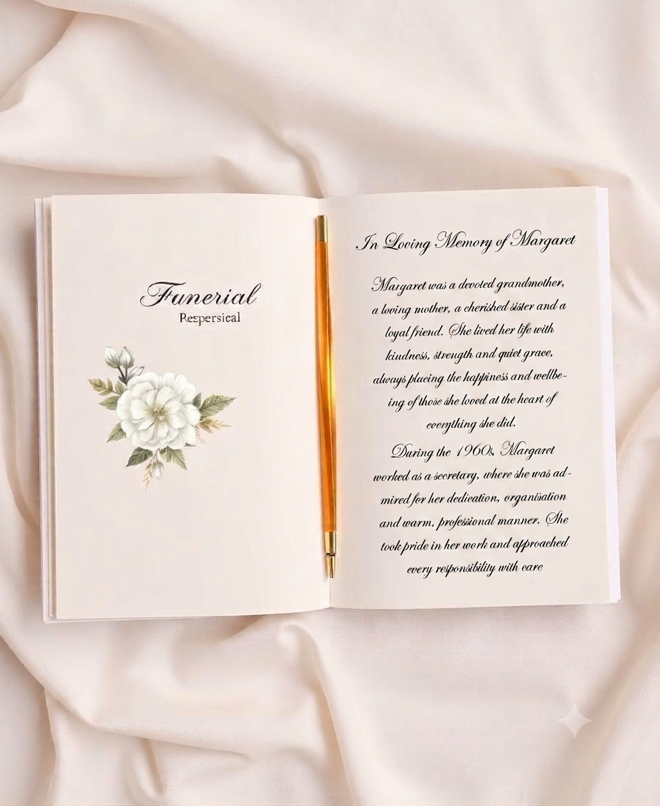 Example funeral programme 1