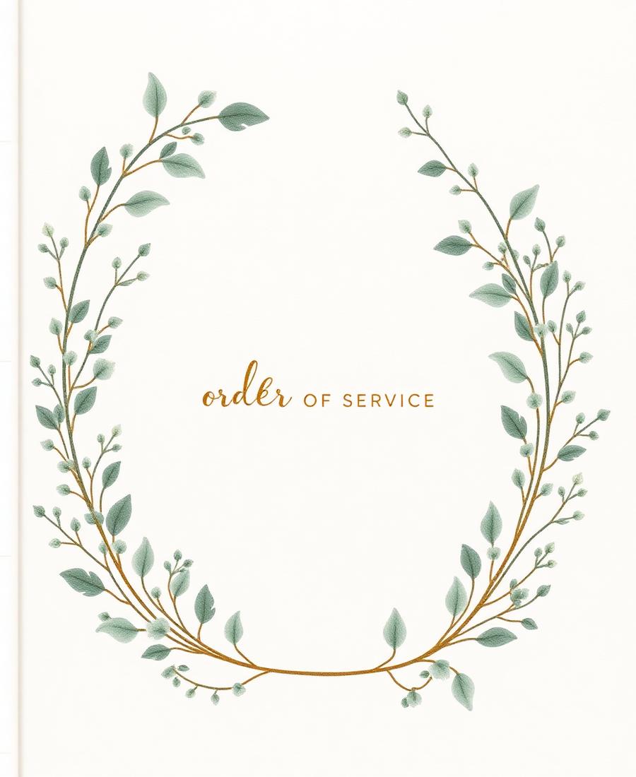 Example funeral programme 2